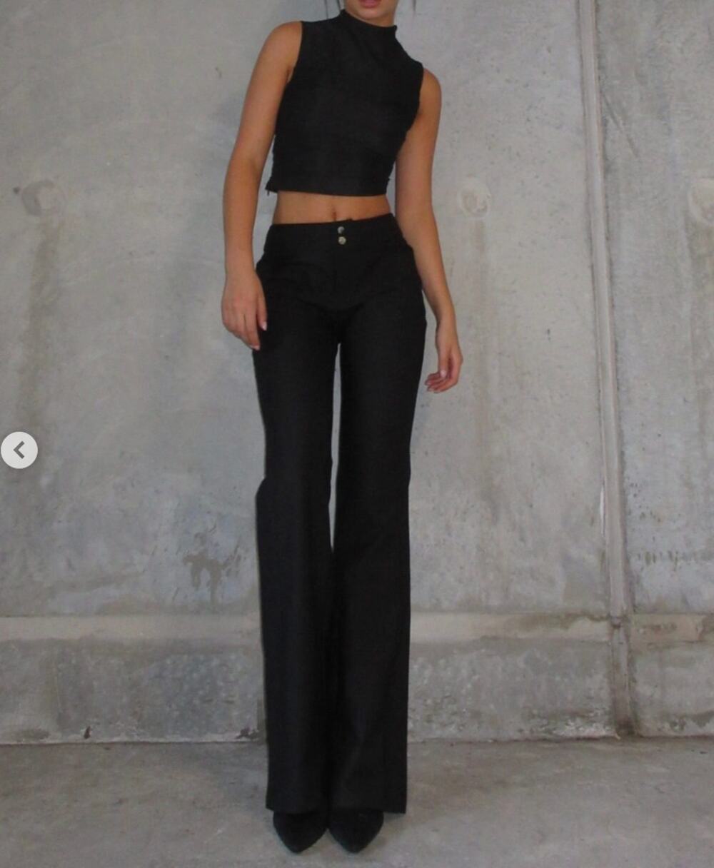 NakedVice Gwen Pants Black Size Medium Mid rise